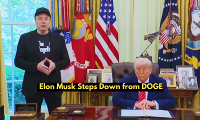 Elon Musk leaving press conference