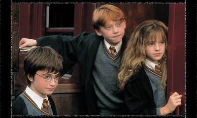 Harry Potter trio, played by Daniel Radcliffe, Emma Watson, and Rupert Grint.