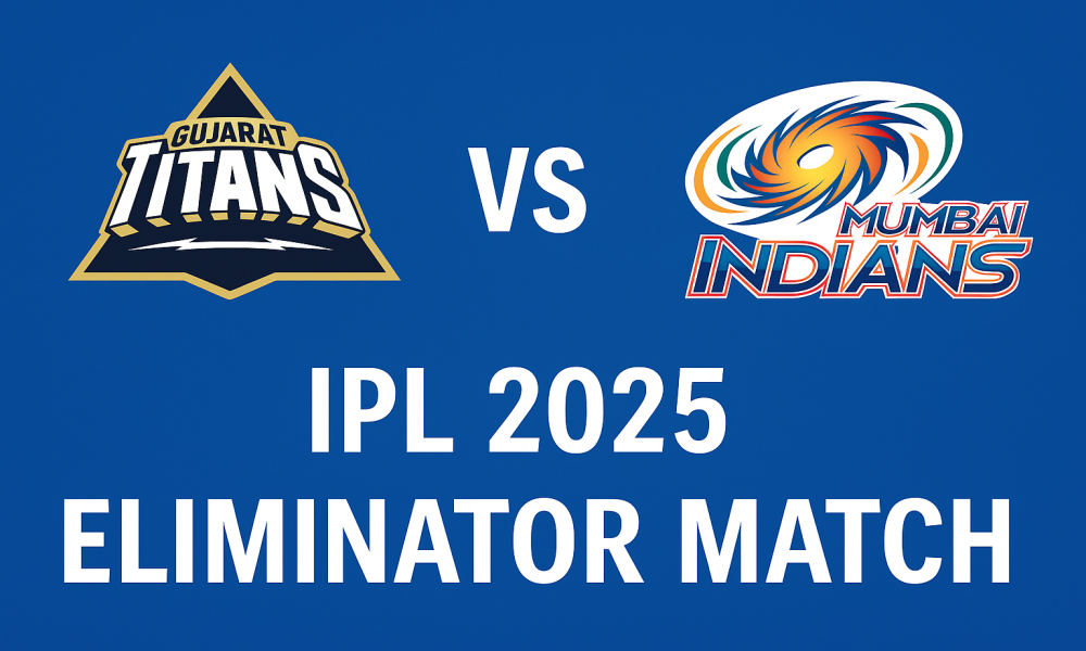 GT vs MI IPL 2025 Eliminator Match Live