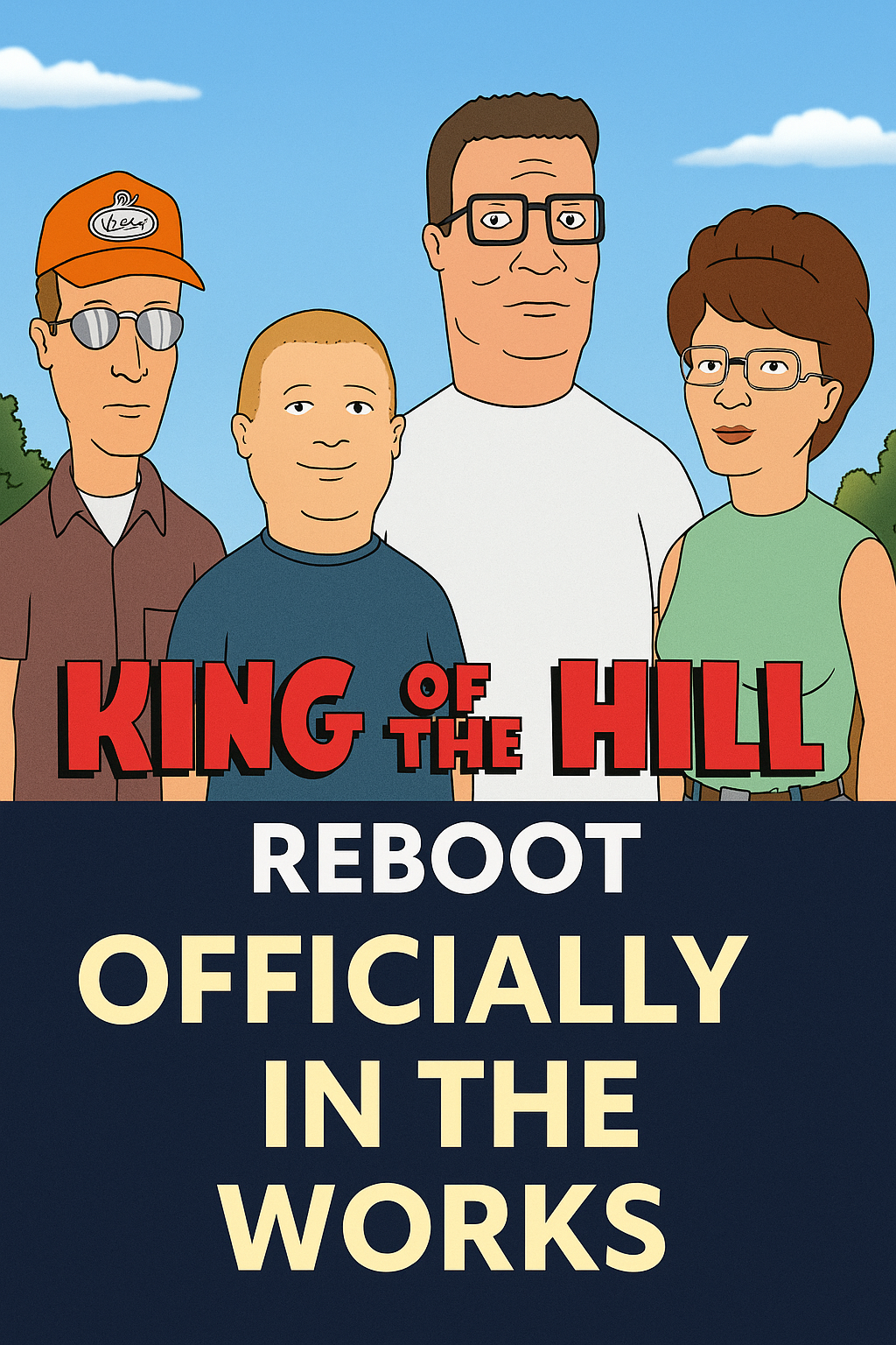 King of the Hill animated characters in modern revival