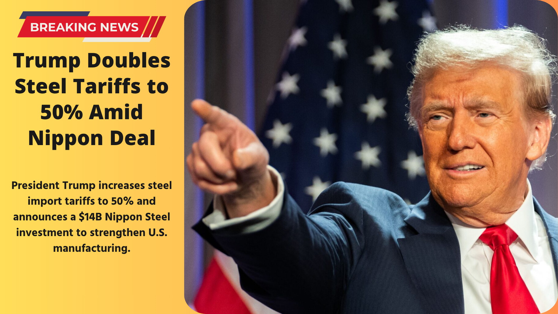 Trump Doubles Steel Tariffs to 50%