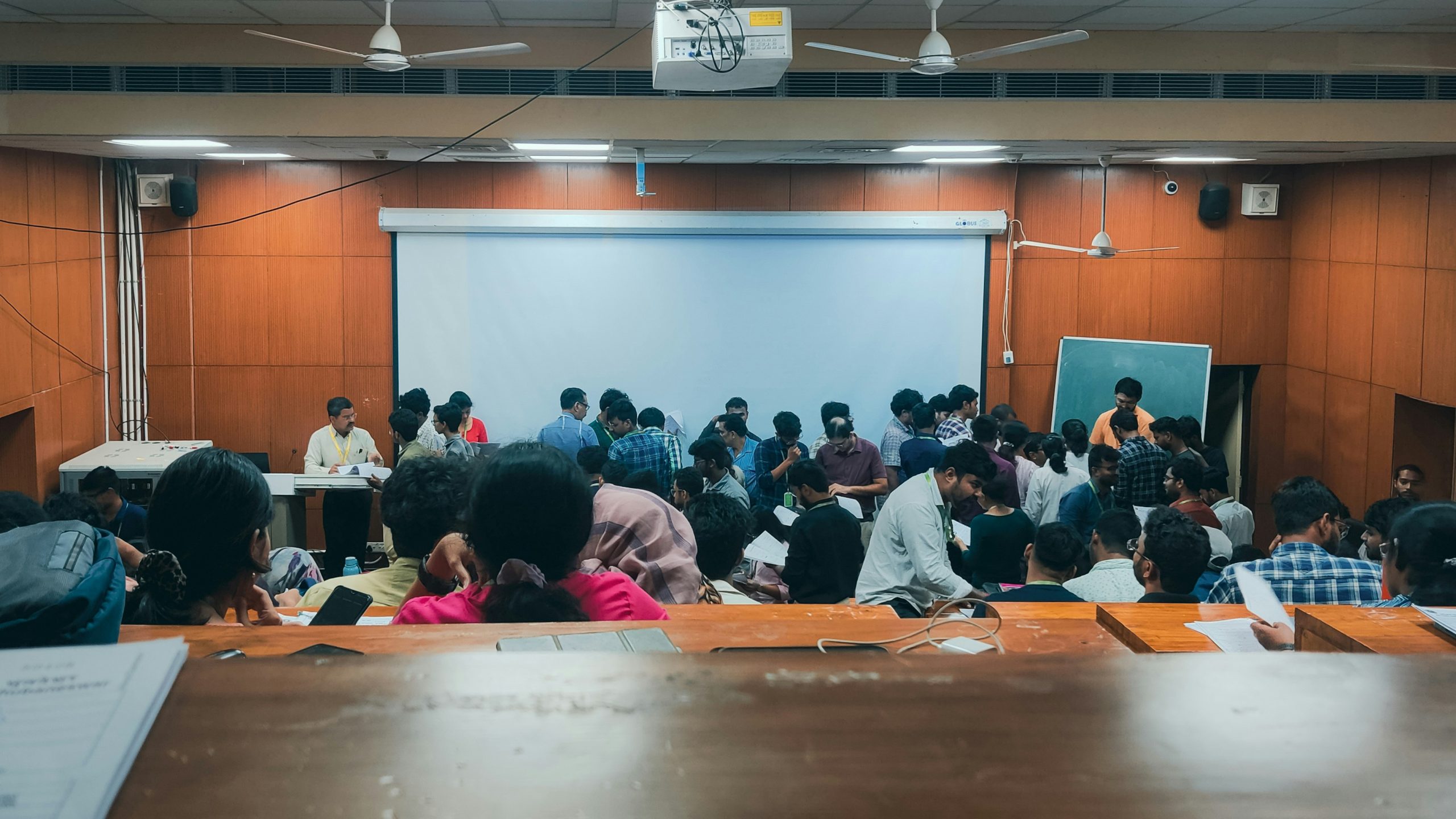 UPSC aspirants at an exam centre after GS Paper 1