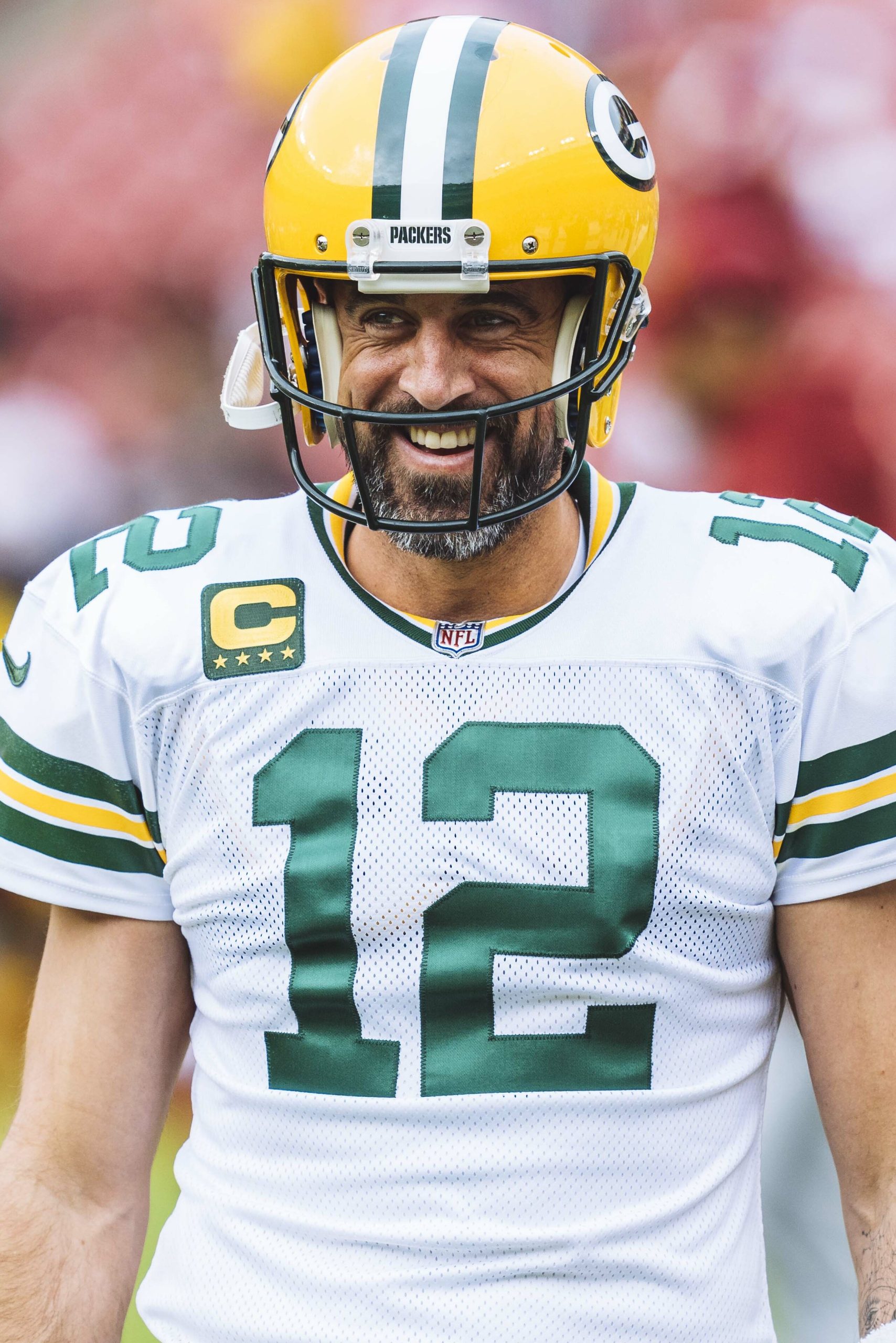 Aaron Rodgers in Pittsburgh Steelers uniform
