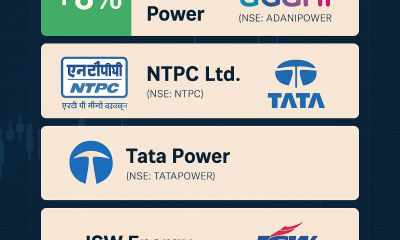 Top power sector stocks in June 2025 on digital trading chart.