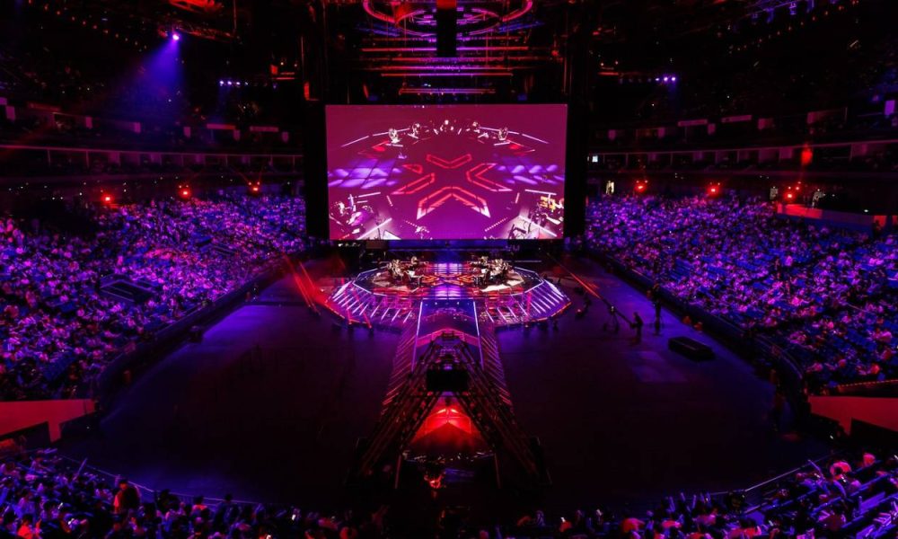 Valorant Masters Toronto esports stage setup with LED screens