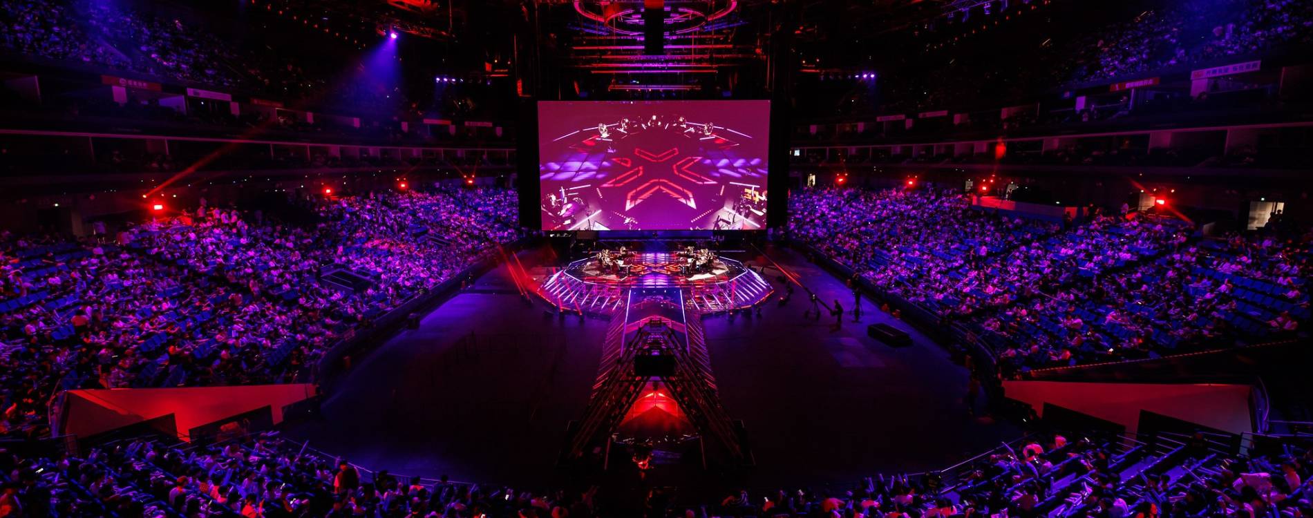 Valorant Masters Toronto esports stage setup with LED screens